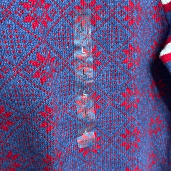 Tommy Hilfiger Faire Isle Wool Blend Sweater Size Large - Picture 3 of 7